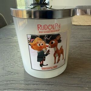 White Holiday Candle